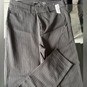 Old Navy Charcoal Pinstripe Trousers